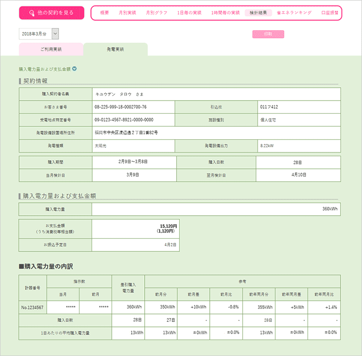 検針 票 Web