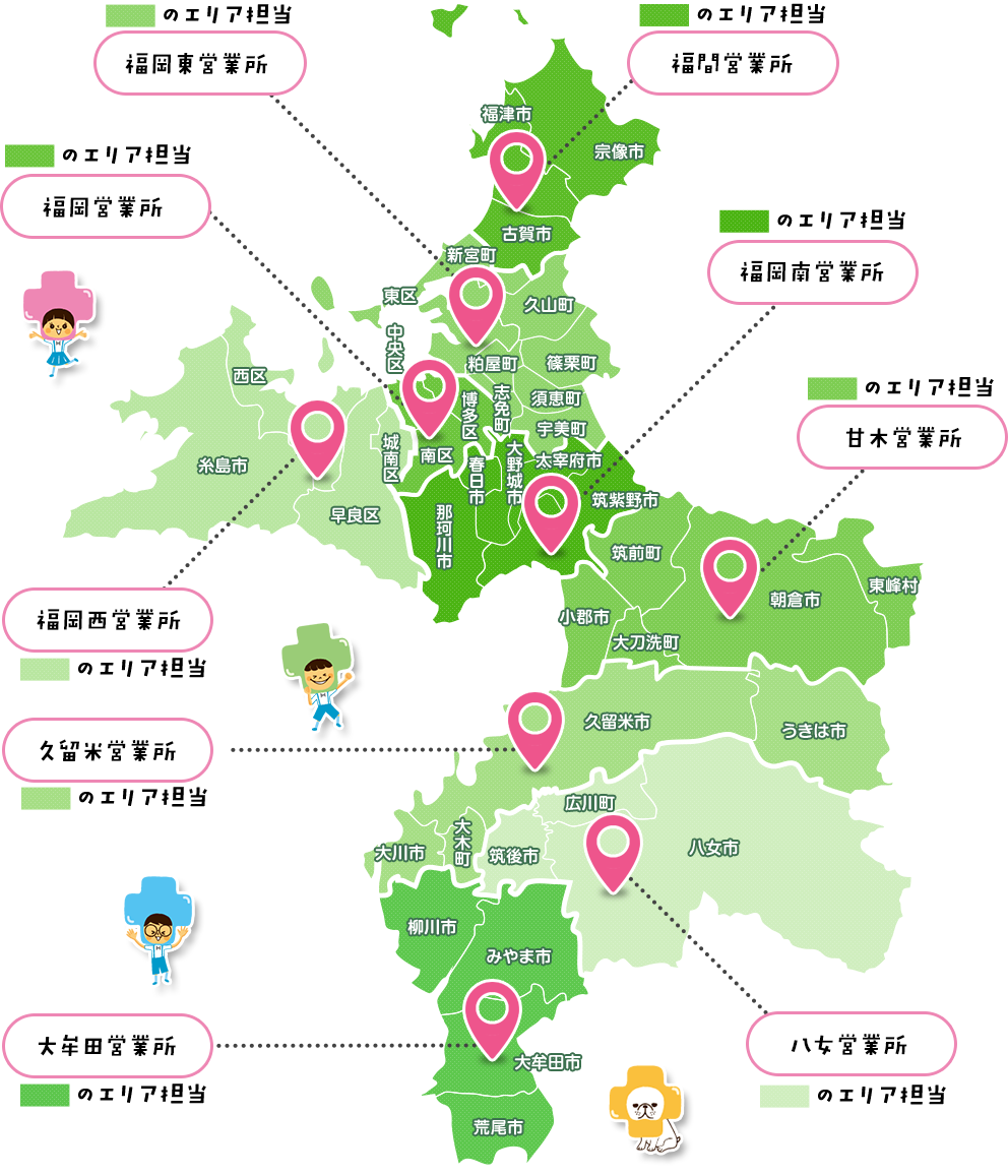 福岡県（福岡地区）地図