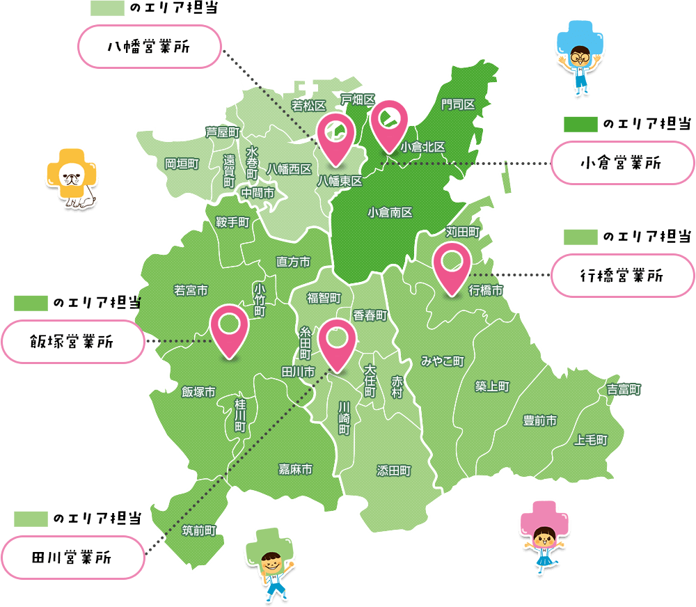 福岡県（北九州地区）地図